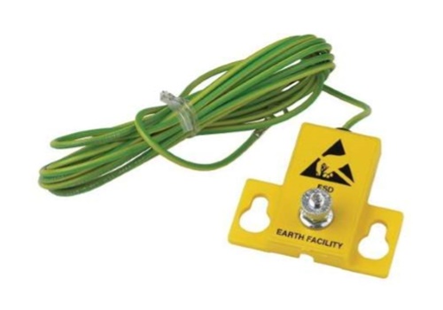 จุดเสียบกราวด์กันไฟฟ้าสถิต จุกเสียบกราวด์ สายกราวด์กันไฟฟ้าสถิต Earth facilty bracket with m5 post bsc